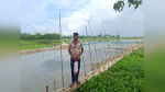 নবীগঞ্জে অবৈধভাবে বালু উত্তোলন করে প্রতিপক্ষের  জায়গা জোরপূর্বক ভরাট