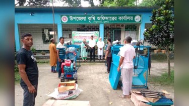 ভেড়ামারায় টেকসই কৃষি প্রকল্পের আওতায় কৃষি পণ্য প্রক্রিয়াজাতকরণ সরঞ্জাম বিতরণ