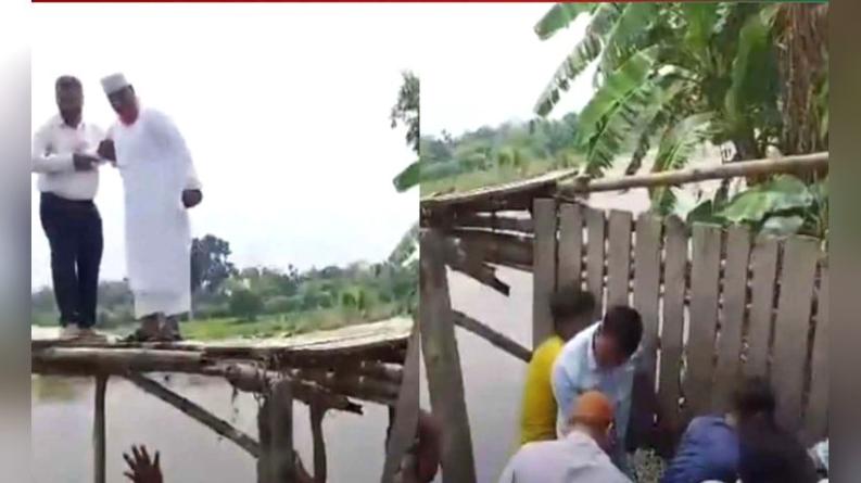 ডিমলায় কাঠের সাঁকো ভেঙ্গে পড়ে আহত জামায়াত নেতা-কর্মী