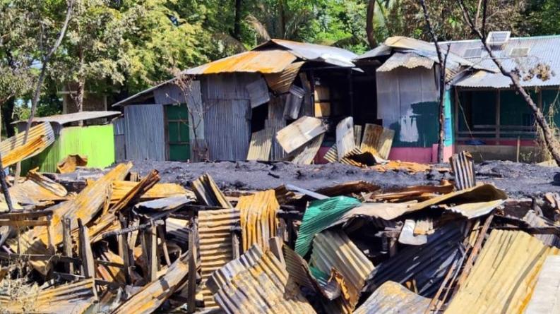 হাতিয়ায় আগুনে ৭ ঘরসহ কোটি টাকার মালামাল পুড়ে ছাই