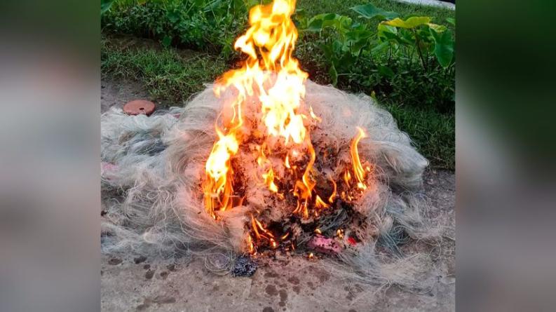 কাউখালীর কঁচা নদীতে ৩ হাজার মিটার কারেন্ট জাল জব্দ