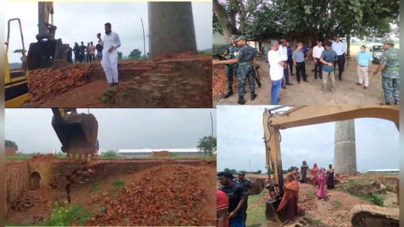 ভেড়ামারায় অবৈধ ইটভাটা গুঁড়িয়ে দিল পরিবেশ অধিদপ্তর