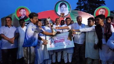 টাইব্রেকারে ধরমপুর ফুটবল টুর্নামেন্টে চ্যাম্পিয়ন