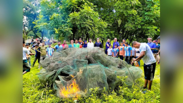 ভেড়ামারায় ৩ লাখ টাকার নিষিদ্ধ চায়না দুয়ারি জাল জব্দ