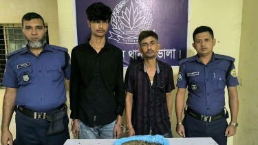 লালমোহনে গাঁজাসহ দুই জন আটক