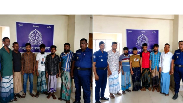 লালমোহনে পুলিশের অভিযানে ১২ জুয়াড়ি আটক