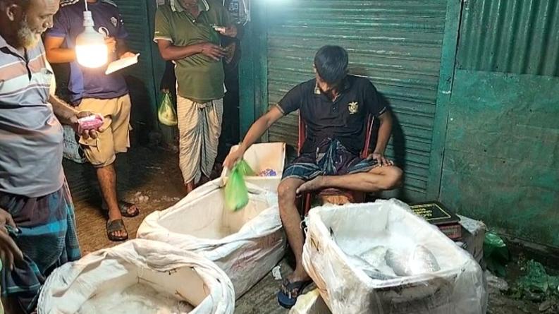 নিষেধাজ্ঞার আগেই আলফাডাঙ্গা বাজারে ইলিশের ঘাটতি, হতাশ ক্রেতারা