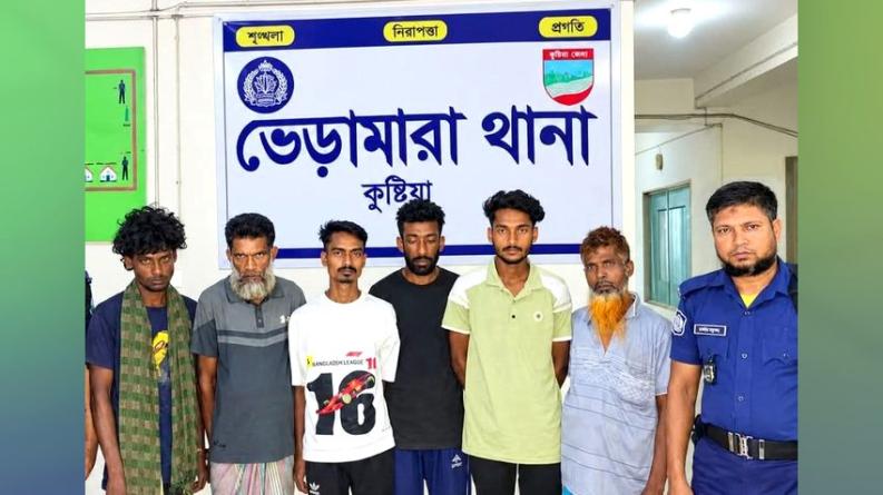 ভেড়ামারায় মাদকবিরোধী অভিযানে গ্রেপ্তার ৬, দুজনের কারাদণ্ড এক বছর