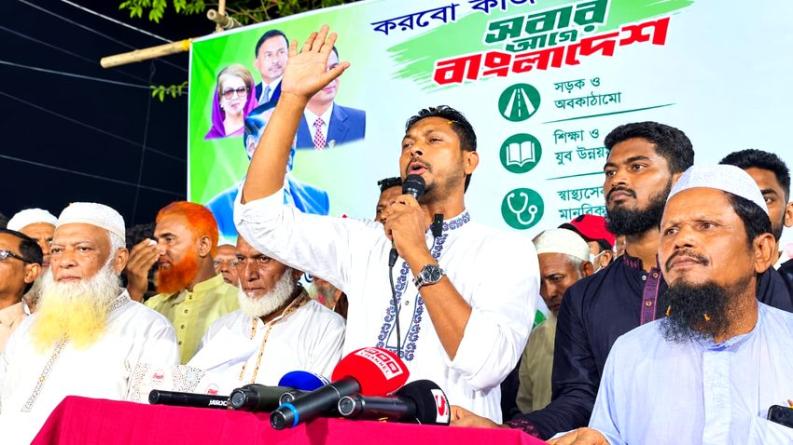 ভোলায় চেয়ারম্যান প্রার্থী নিজাম উদ্দিনের শোডাউন, চাইলেন জনসমর্থন